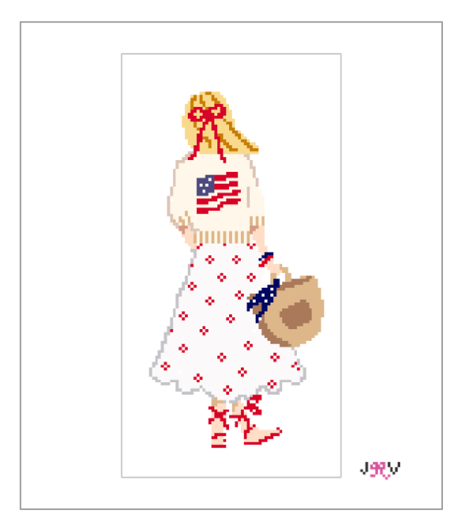 American Girl Needlepoint Canvas | 18 Mesh