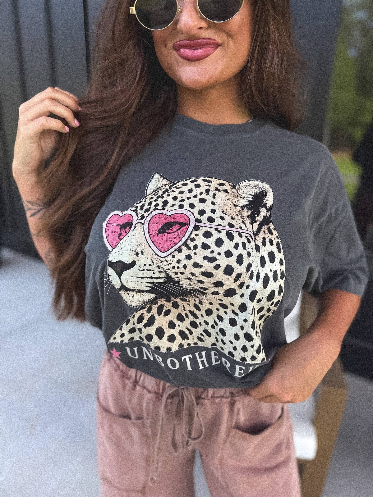Leopard Unbothered T-Shirt | (M-3XL)