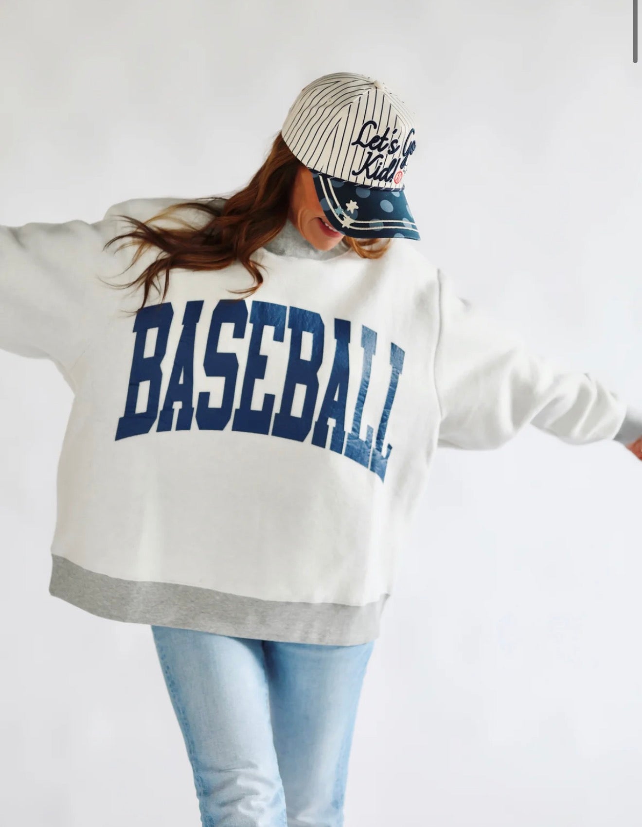 BASEBALL Reversible Polka Dot Mockneck (S-XL)