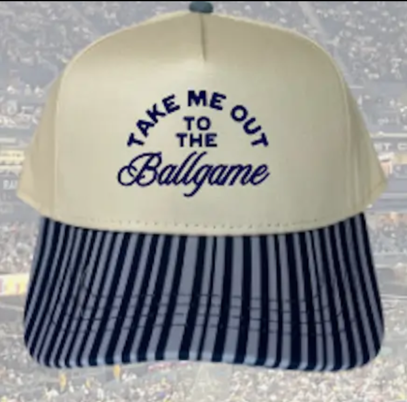 Take Me Out To The Ballgame-Baseball Trucker Hat (2 Color Options)