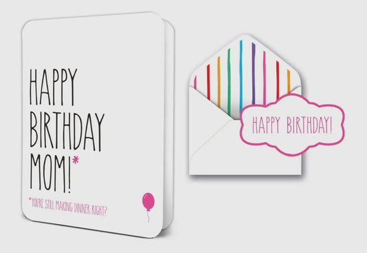 Happy Birthday Mom Deluxe Greeting Card