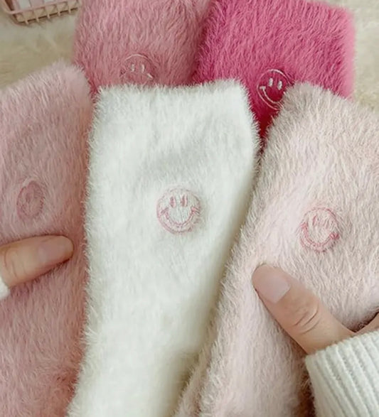 Fuzzy Happy Socks