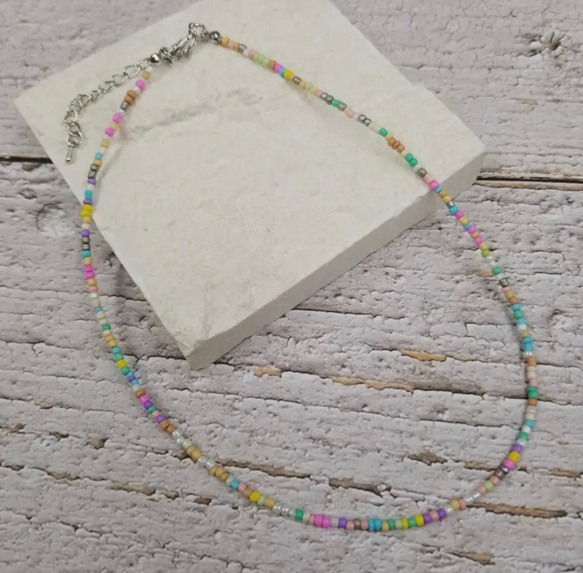 Beaded Necklace | Rainbow