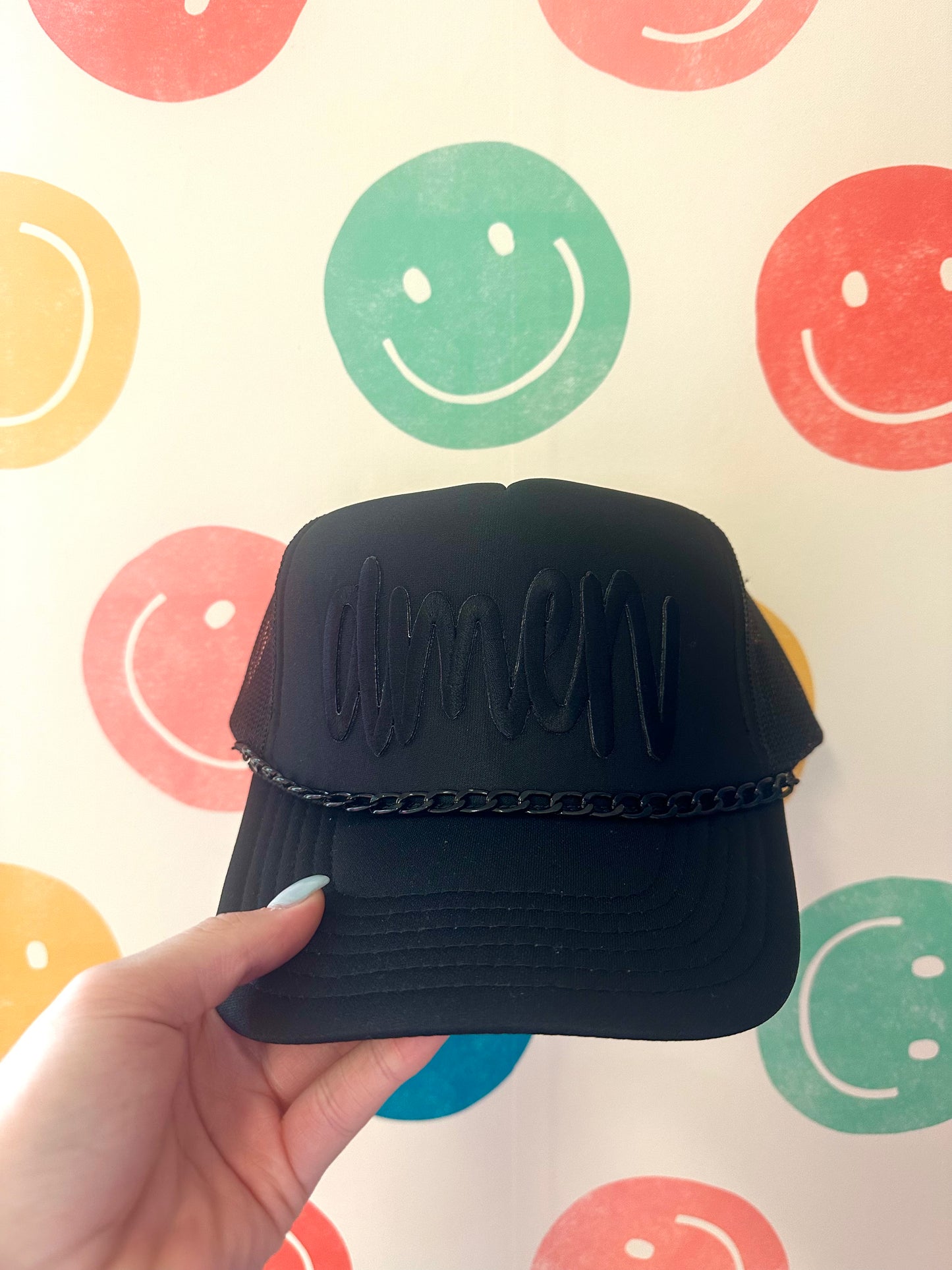 Cursive Amen Trucker Hat (5 color options)
