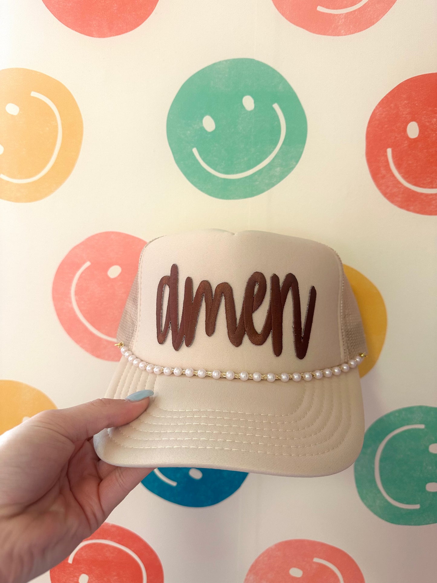 Cursive Amen Trucker Hat (5 color options)