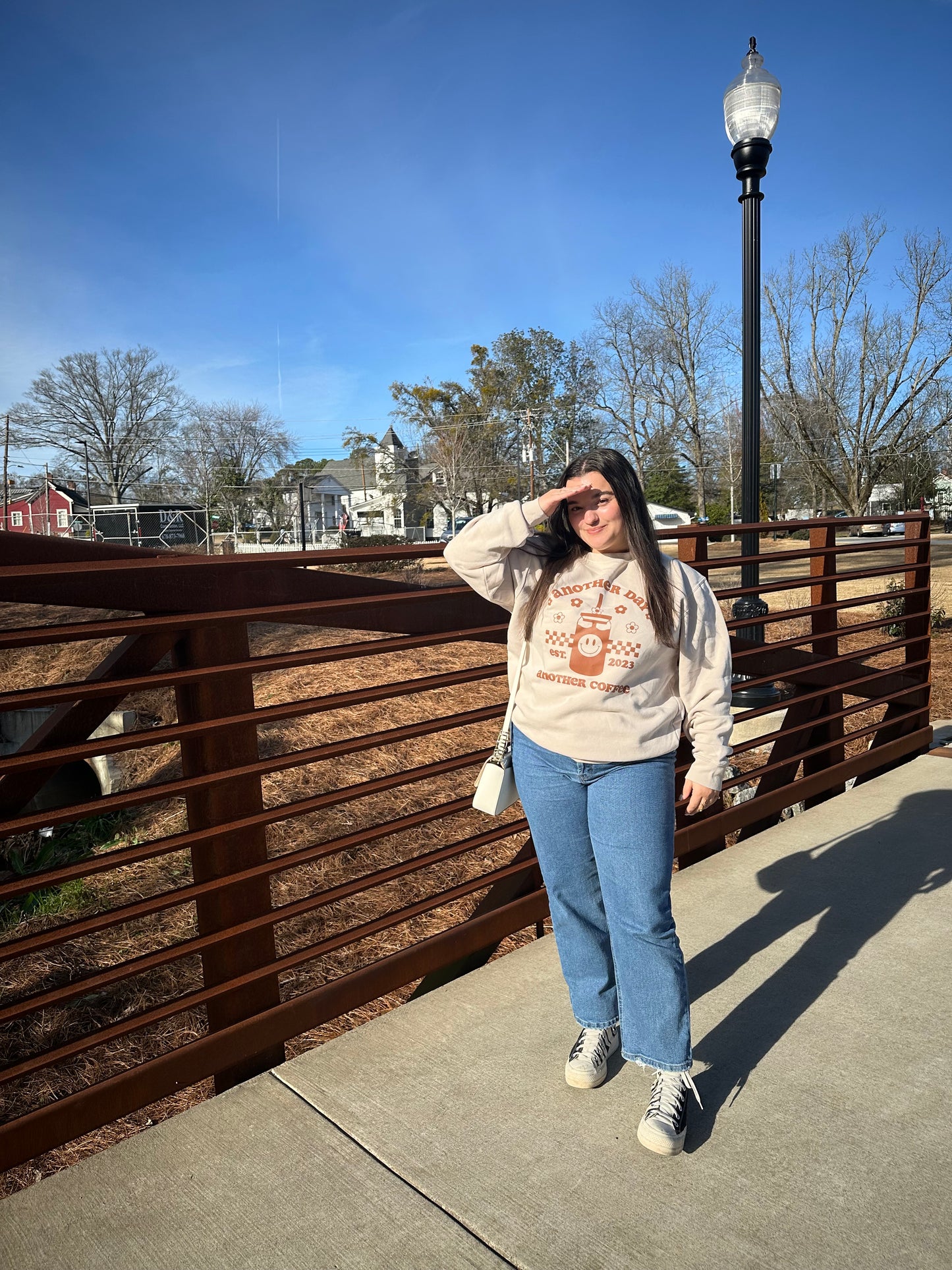 "Another Day, Another Coffee" Crewneck | Overstock Print Sale