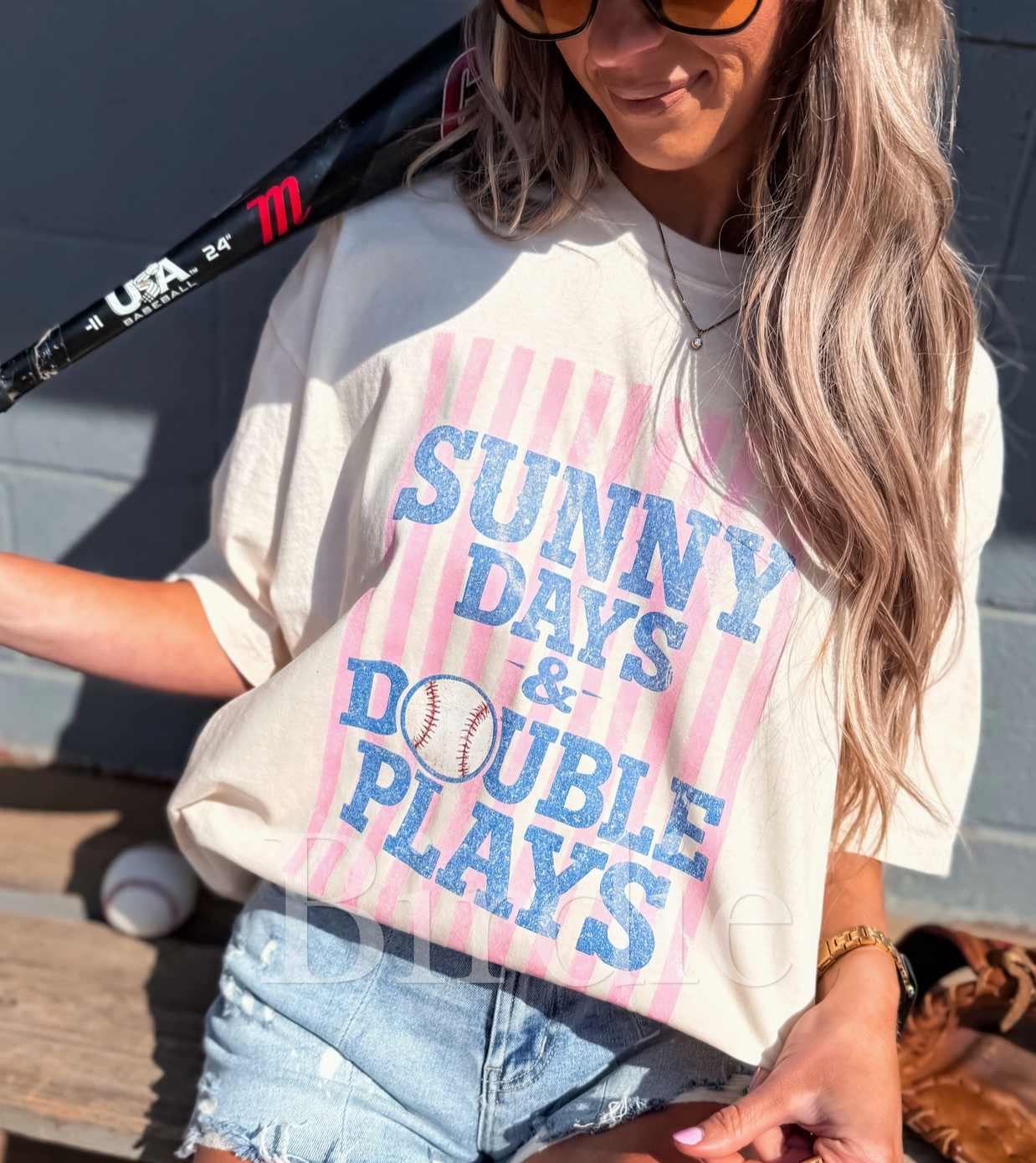 Sunny Days & Double Plays T-Shirt | (S-3XL)