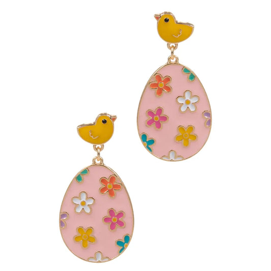 Floral Duck Earrings
