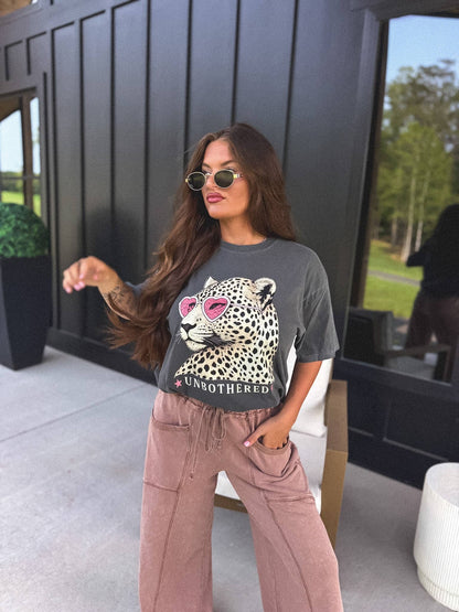 Leopard Unbothered T-Shirt | (M-3XL)