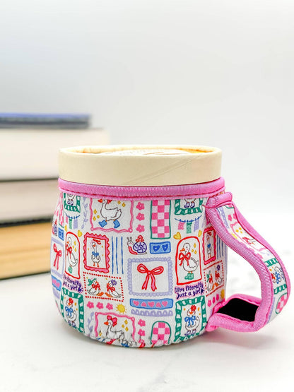 I’m Literally Just a Girl Goose Drink Sleeve & Ice Cream Pint Insulated Sleeve w/ Handle