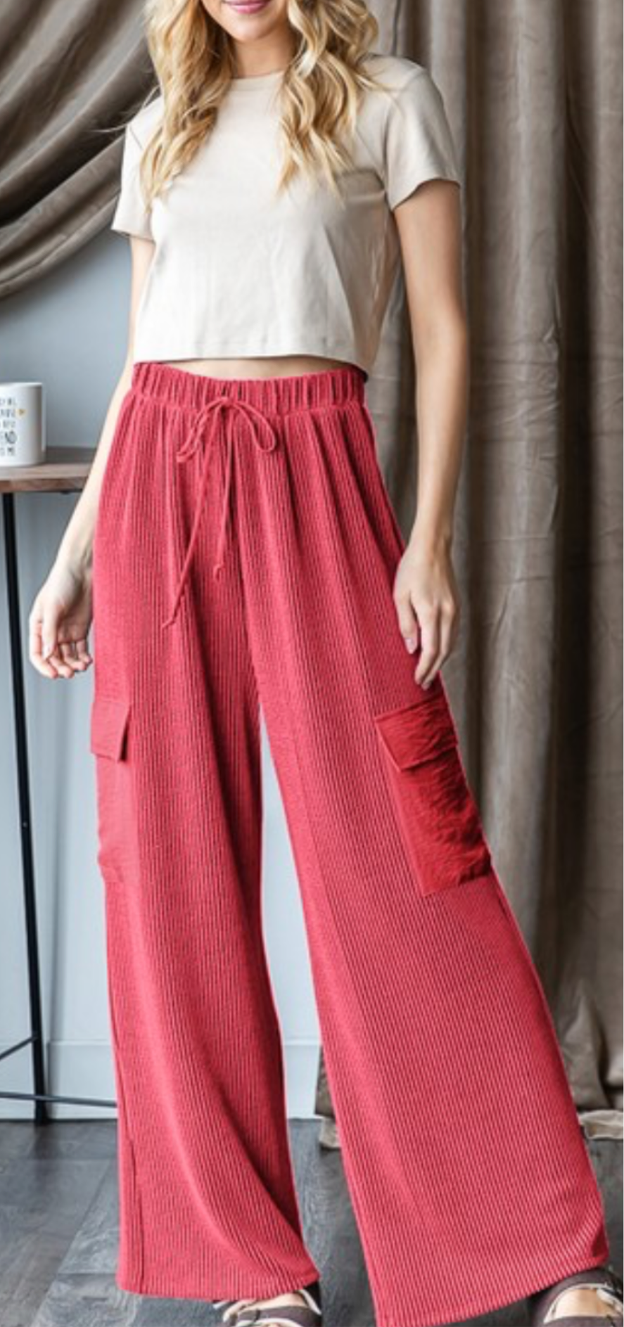 Urban Ribbed Casual Pants