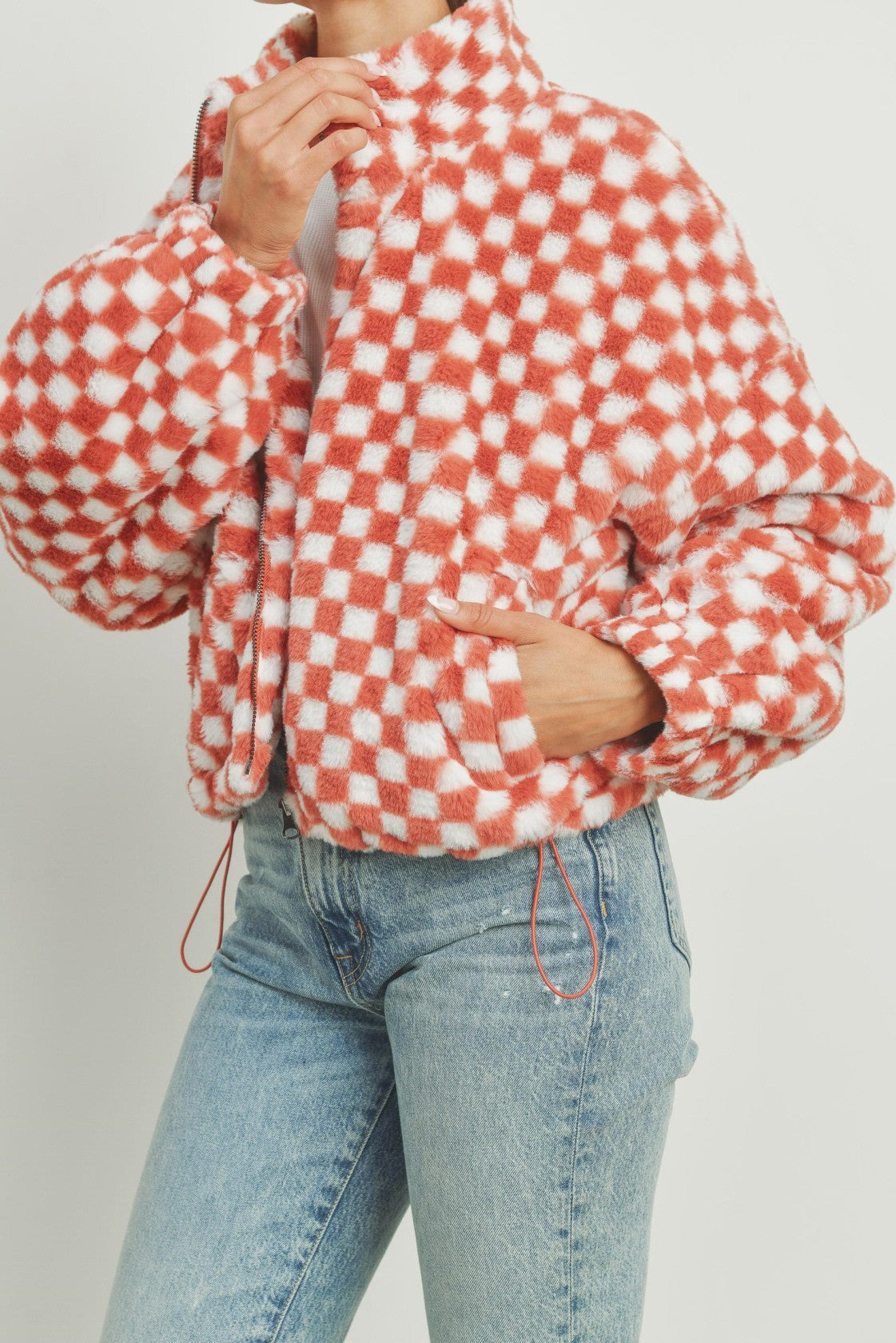 Checker Teddy Jacket