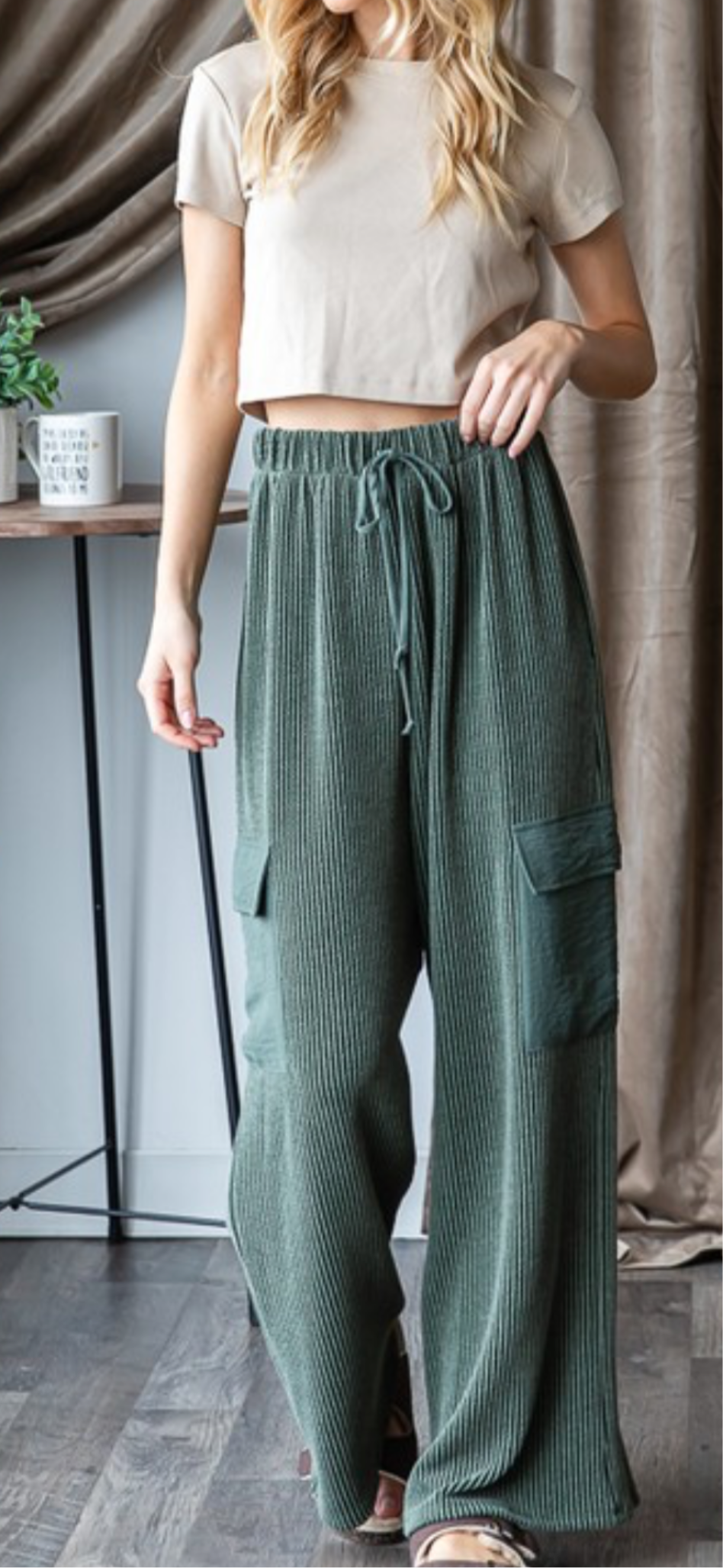 Urban Ribbed Casual Pants