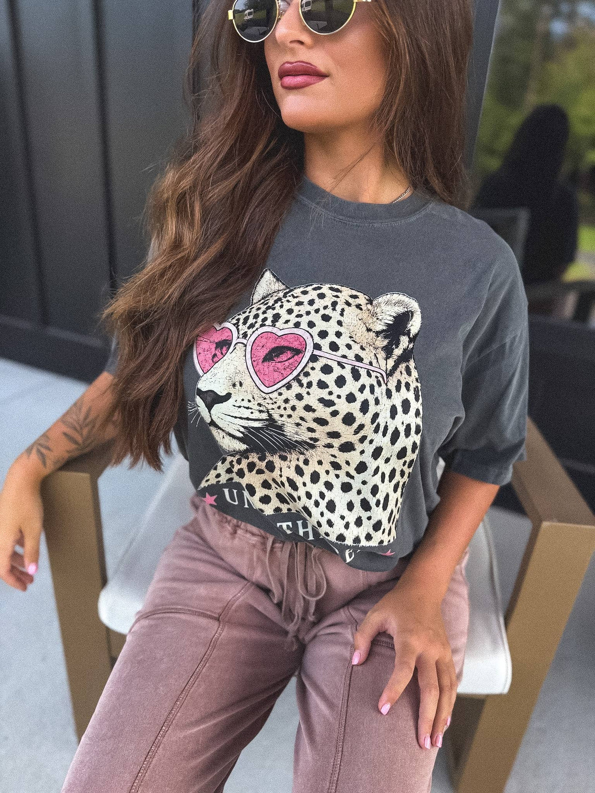 Leopard Unbothered T-Shirt | (M-3XL)