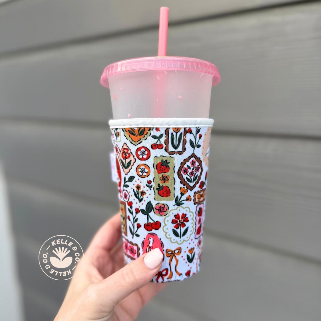 Coquette Cottage Geese Reusable Coffee Sleeve