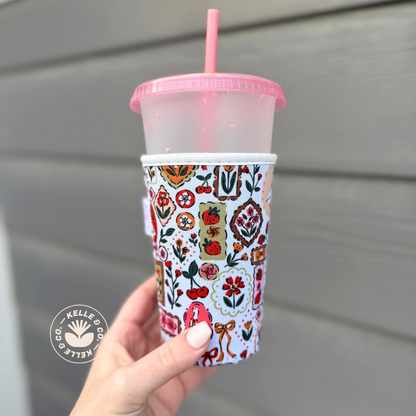 Coquette Cottage Geese Reusable Coffee Sleeve