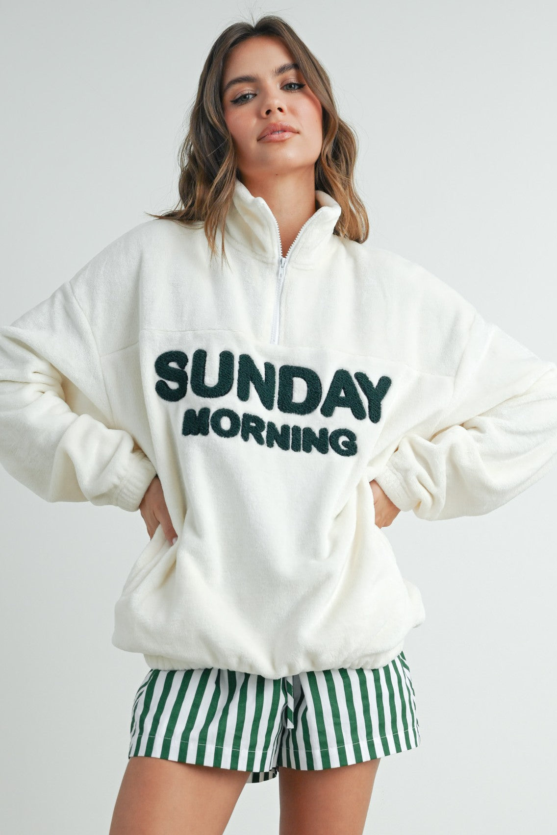 Sunday Morning Half-Zip Pullover