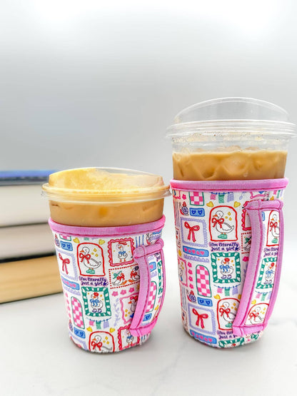 I’m Literally Just a Girl Goose Drink Sleeve & Ice Cream Pint Insulated Sleeve w/ Handle
