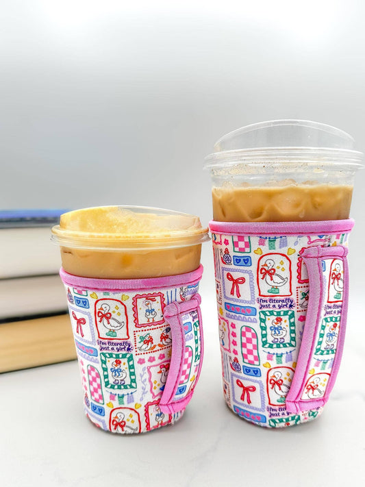 I’m Literally Just a Girl Goose Drink Sleeve & Ice Cream Pint Insulated Sleeve w/ Handle