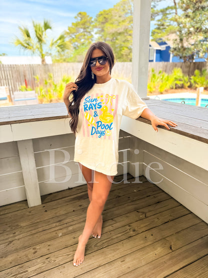 Sun Rays & Pool Days Graphic T-Shirt | (S-3XL)