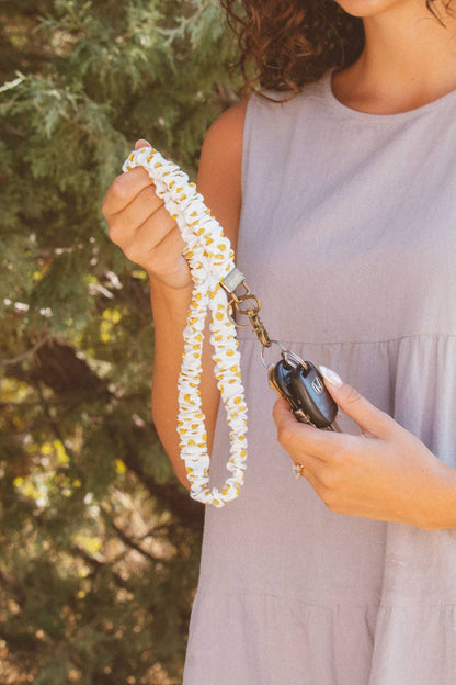 Smiley Scrunchie Lanyard