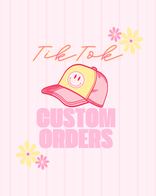TikTok Live Custom Patch Trucker Hat - $25