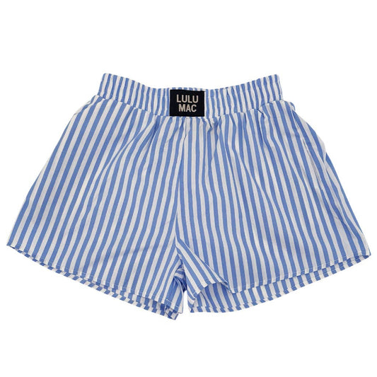 Blue Striped Lulu Mac Boxer Shorts
