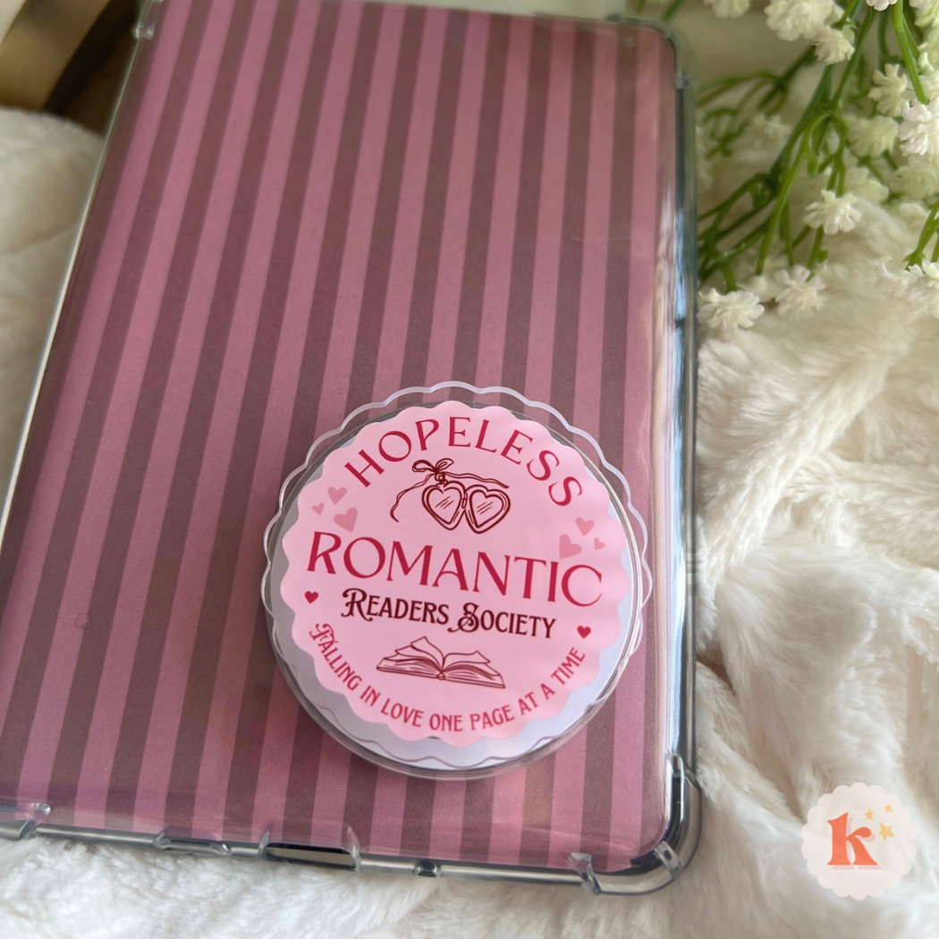 Hopeless Romantic Kindle Grip