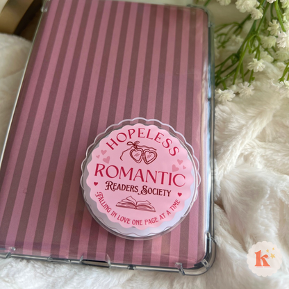 Hopeless Romantic Kindle Grip