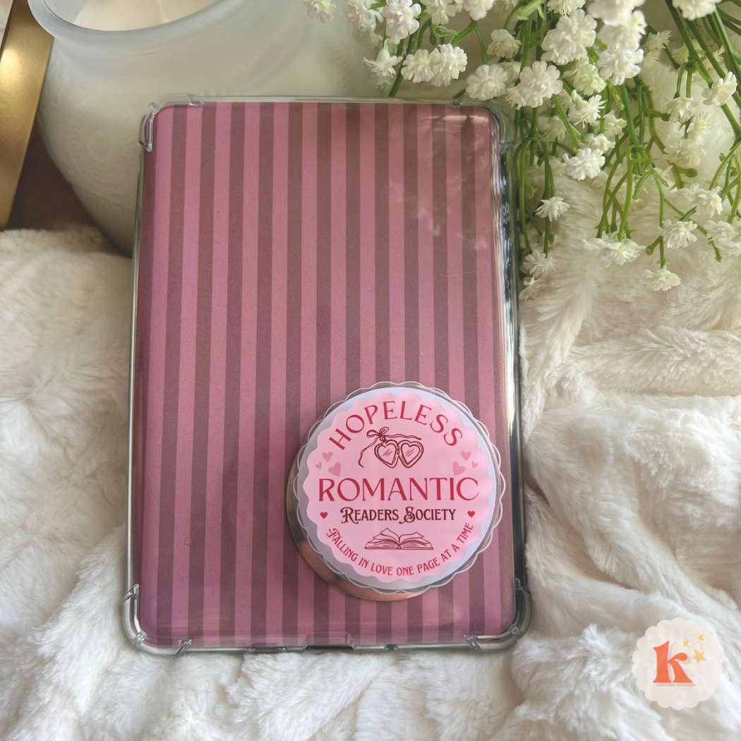 Hopeless Romantic Kindle Grip