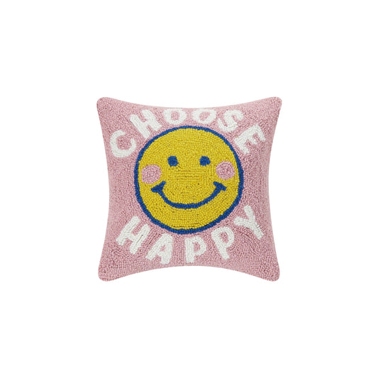 Choose Happy Throw Pillow