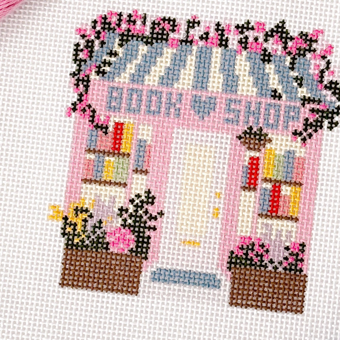 Book Shop Needlepoint Canvas | 13 Mesh