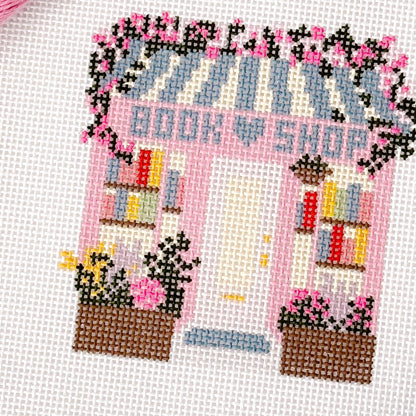 Book Shop Needlepoint Canvas | 13 Mesh