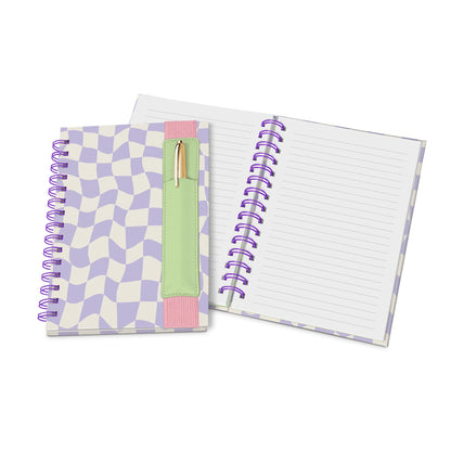 Groovy Checkered Notebook