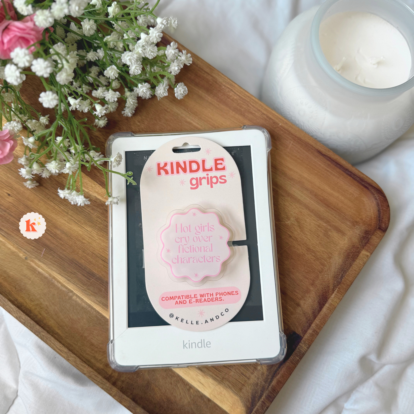 Crying Over Fictional Characters Kindle Grip