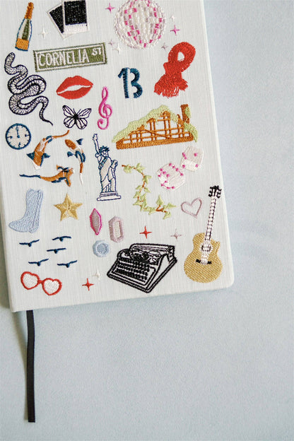 Embroidered Taylor Swift Hardcover Notebook