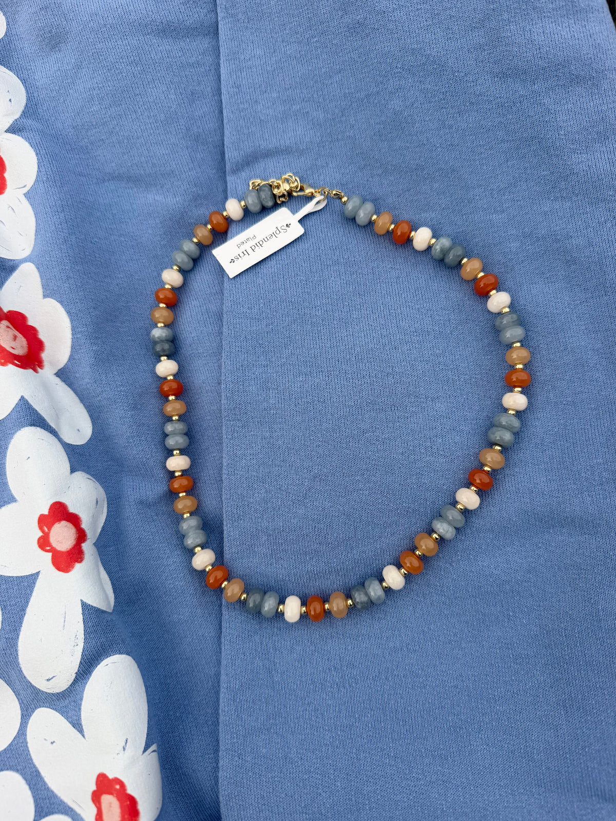 Grateful Statement Necklace | 16 in.