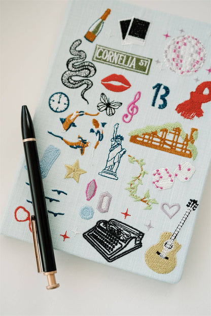 Embroidered Taylor Swift Hardcover Notebook