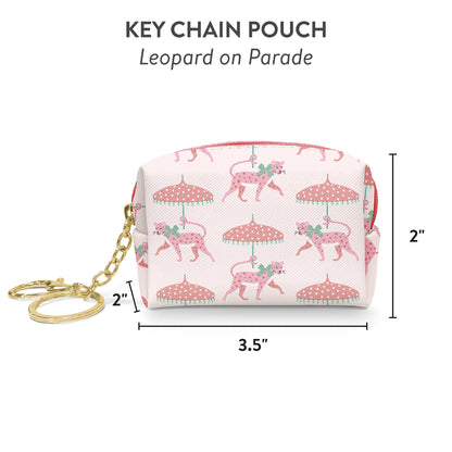 Leopard on Parade Key Chain Pouch