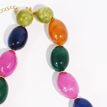 Large Gobble Gobble Statement Waterproof Necklace Waterproof | 17 in.