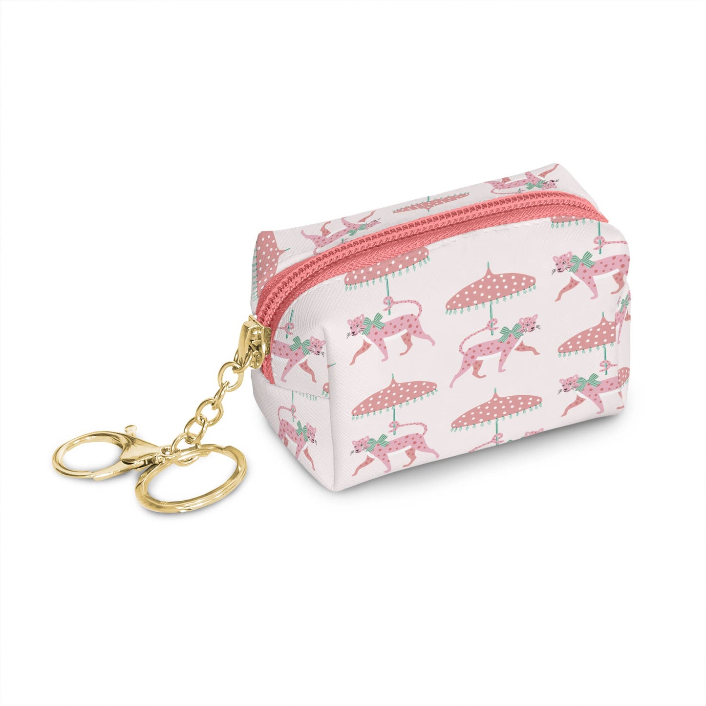 Leopard on Parade Key Chain Pouch