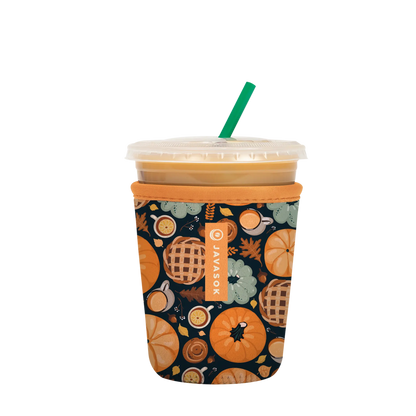 Black & Orange Fall Pumpkins JavaSok | Medium (22-28 Oz)