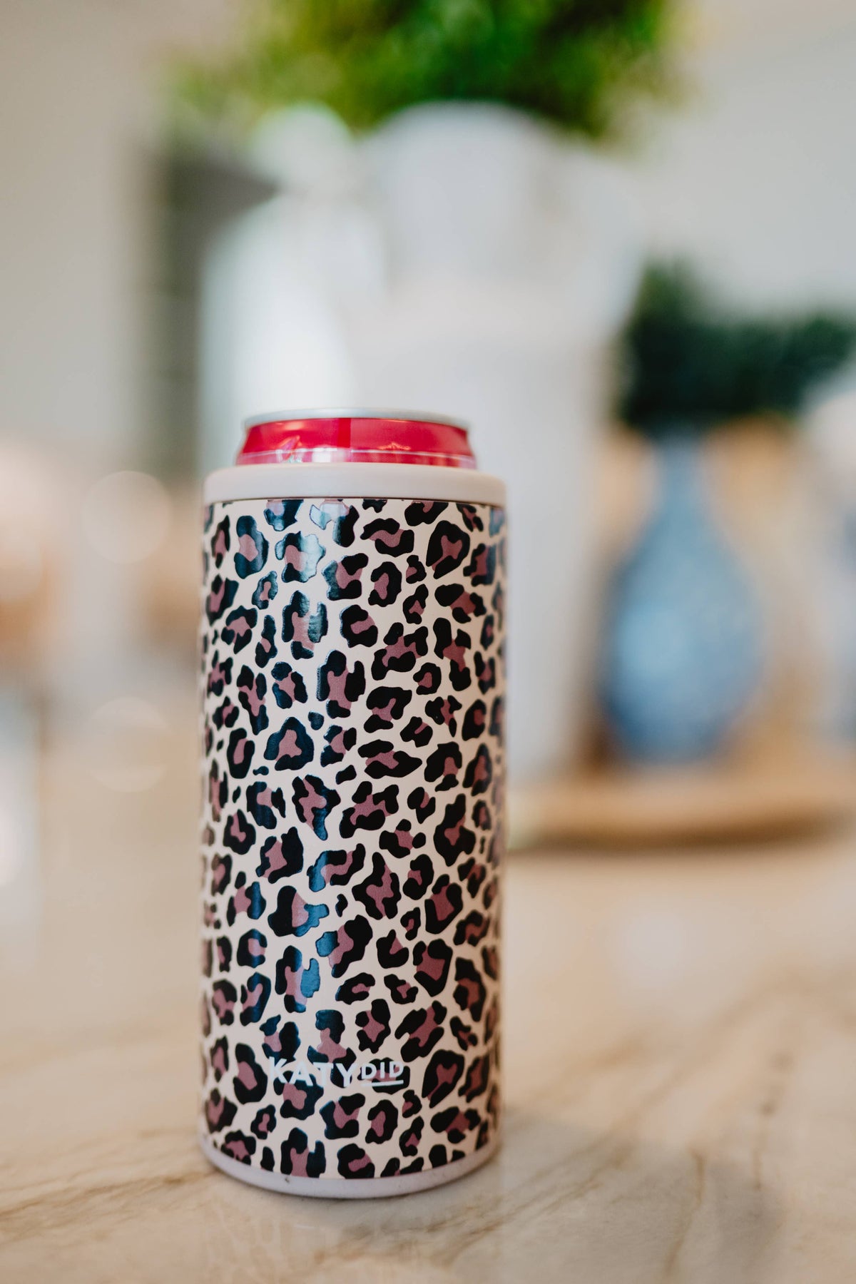 Brown Leopard Slim Can Sleeve | 12 oz.