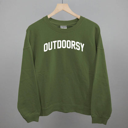 Outdoorsy Boxy Sweatshirt | (M-XL)