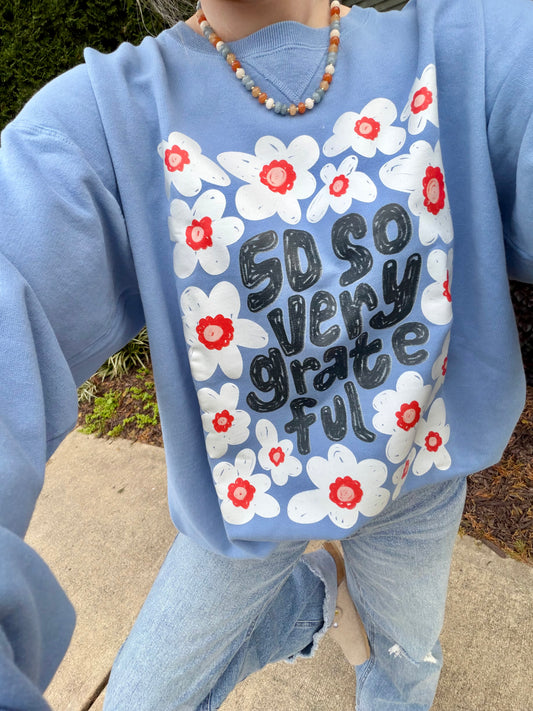 So Very Grateful Crewneck | (M-2XL)