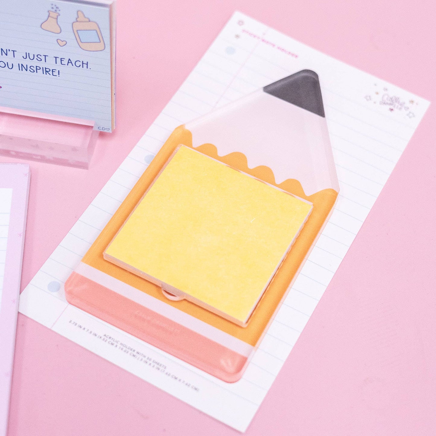 Pencil Sticky Note + Holder