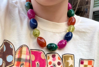 Large Gobble Gobble Statement Waterproof Necklace Waterproof | 17 in.