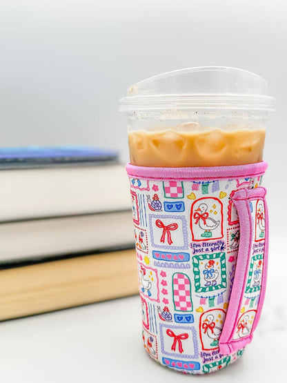 I’m Literally Just a Girl Goose Drink Sleeve & Ice Cream Pint Insulated Sleeve w/ Handle