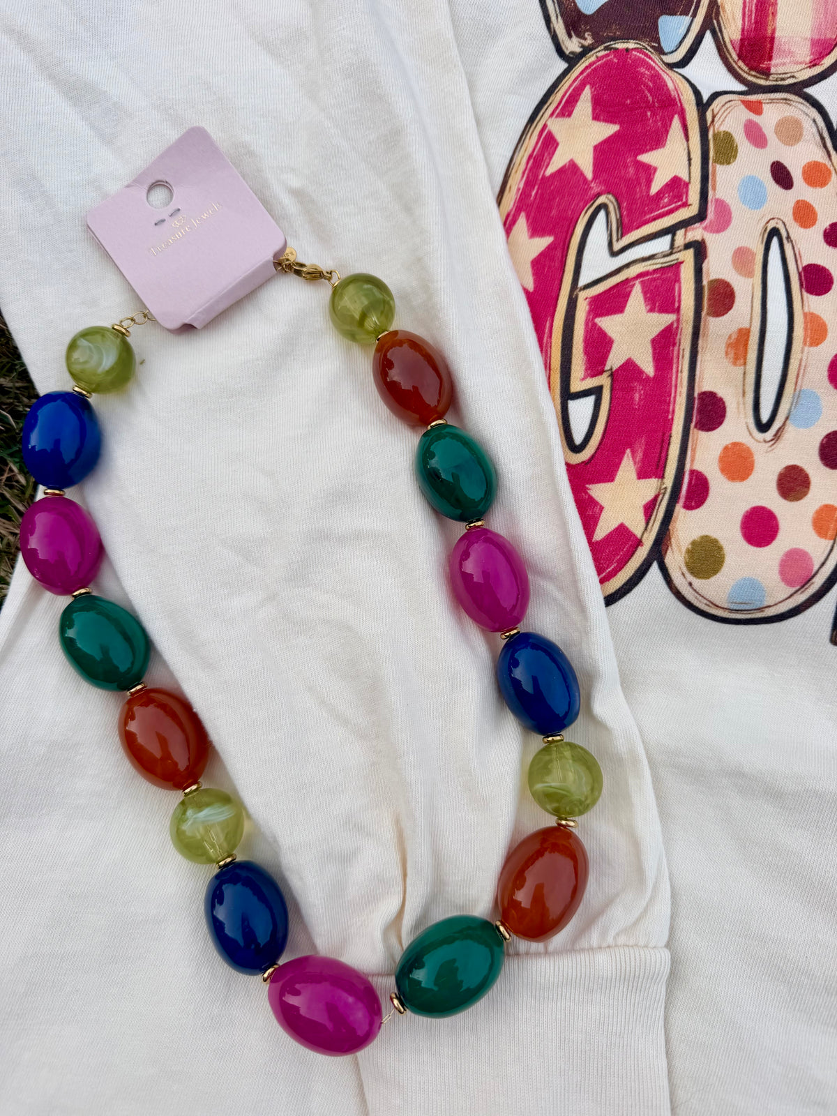 Large Gobble Gobble Statement Waterproof Necklace Waterproof | 17 in.