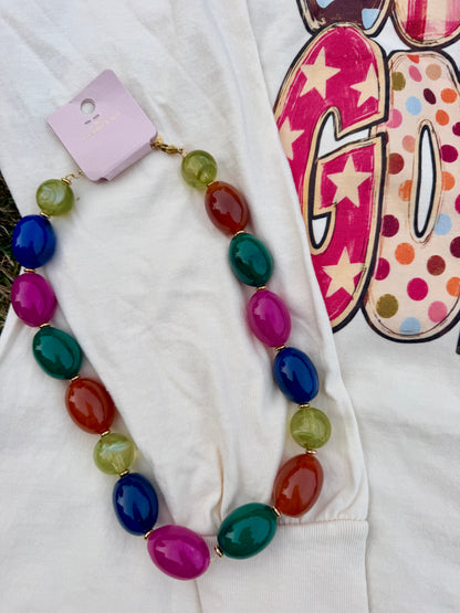 Large Gobble Gobble Statement Waterproof Necklace Waterproof | 17 in.